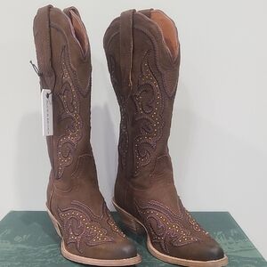 Buck & Brana Ginnger Leather Boots NWB